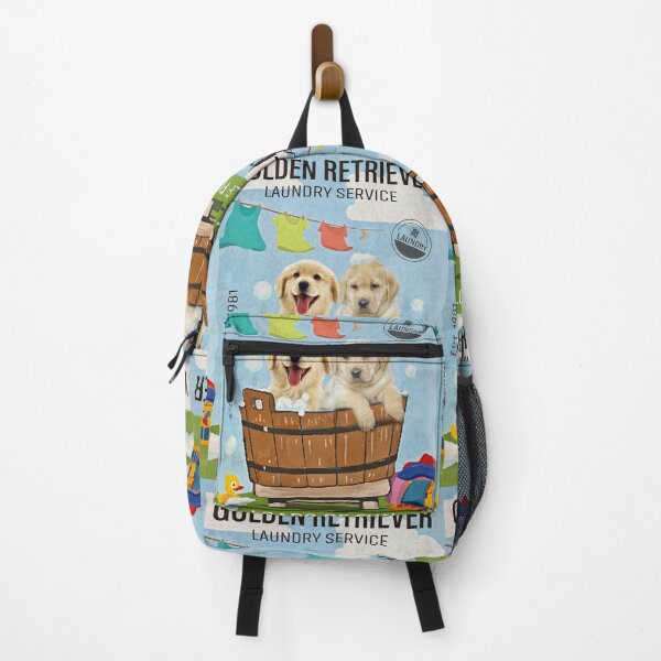 Item preview, Golden retriever laundry service loads of fun designed and sold by SameeraDammeyer.
