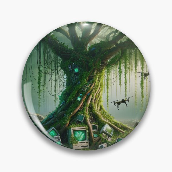 Item preview, Harmony in Nature - Technological Reclamation designed and sold by Newpixelland.