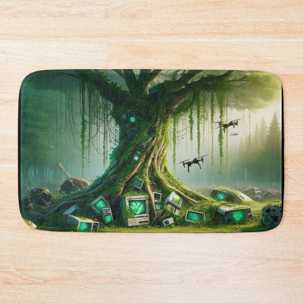 Item preview, Harmony in Nature - Technological Reclamation designed and sold by Newpixelland.