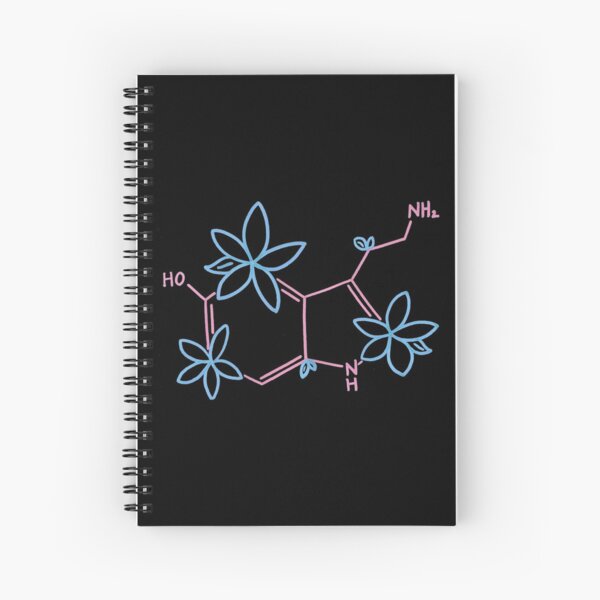 Serotonin Molecular Structure Spiral Notebook