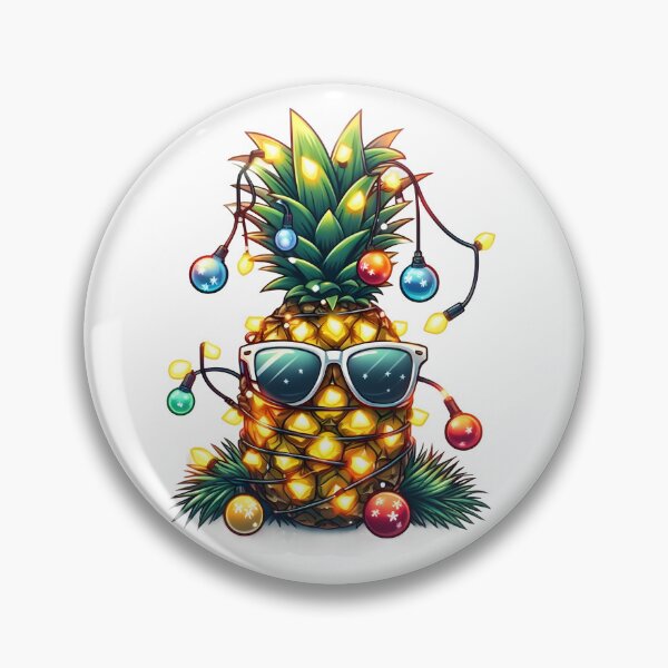 Item preview, Pineapple Christmas Tree funny christmas designed and sold by GalaxyGraffiti.