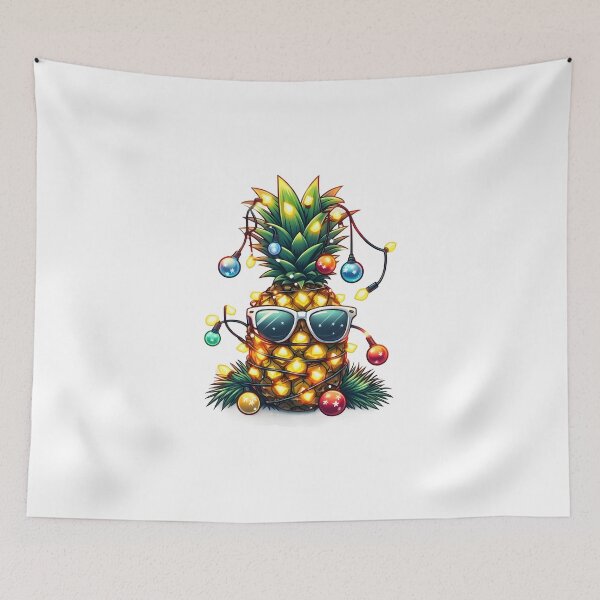 Item preview, Pineapple Christmas Tree funny christmas designed and sold by GalaxyGraffiti.