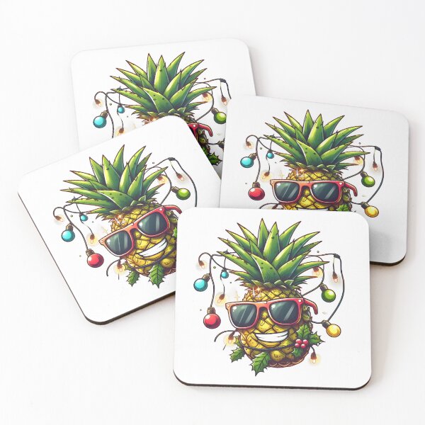 Item preview, Pineapple Christmas Tree funny christmas designed and sold by GalaxyGraffiti.