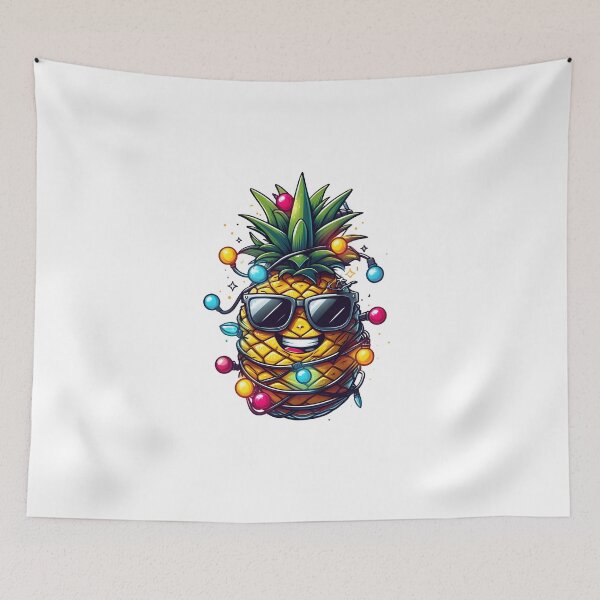 Item preview, Pineapple Christmas Tree funny christmas designed and sold by GalaxyGraffiti.