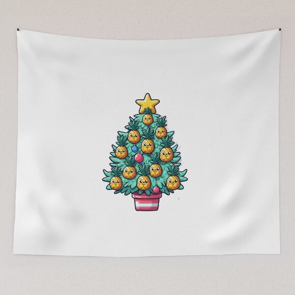 Item preview, Pineapple Christmas Tree funny christmas designed and sold by GalaxyGraffiti.