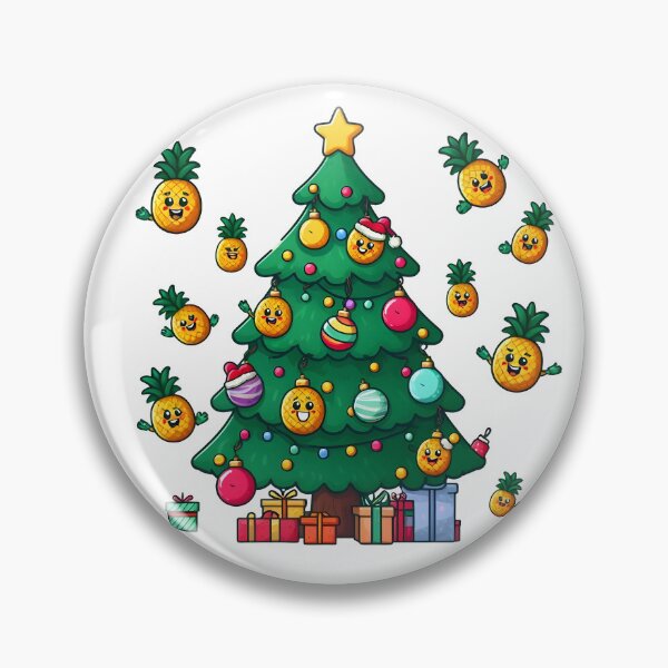 Item preview, Pineapple Christmas Tree funny christmas designed and sold by GalaxyGraffiti.