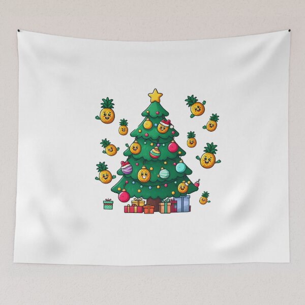 Item preview, Pineapple Christmas Tree funny christmas designed and sold by GalaxyGraffiti.