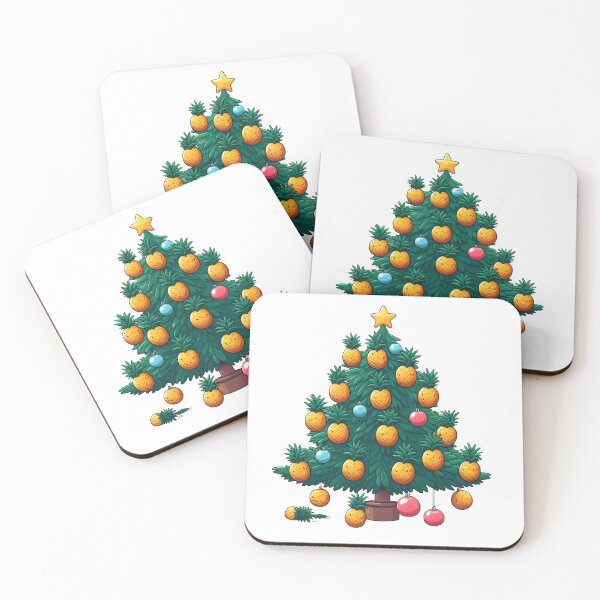 Item preview, Pineapple Christmas Tree funny christmas designed and sold by GalaxyGraffiti.