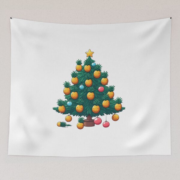 Item preview, Pineapple Christmas Tree funny christmas designed and sold by GalaxyGraffiti.