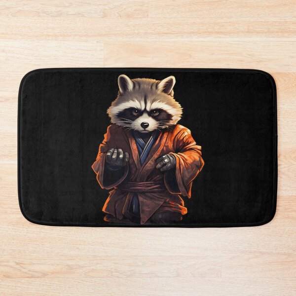Item preview, Kung Fu Trash Panda Raccoon designed and sold by AngelinaBezm.