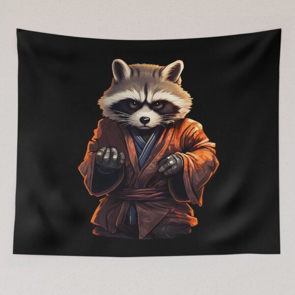 Item preview, Kung Fu Trash Panda Raccoon designed and sold by Anbe_design.