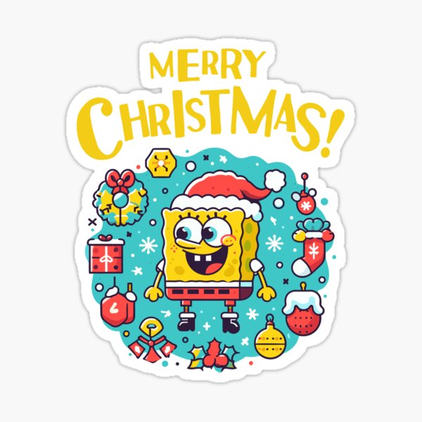 Spongebob Christmas Sticker