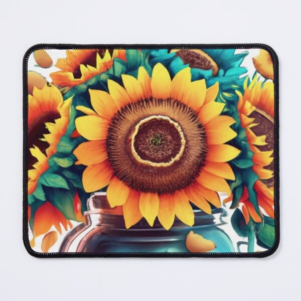 Item preview, Watercolor Sunflowers in a Jar yellow designed and sold by sadedream.
