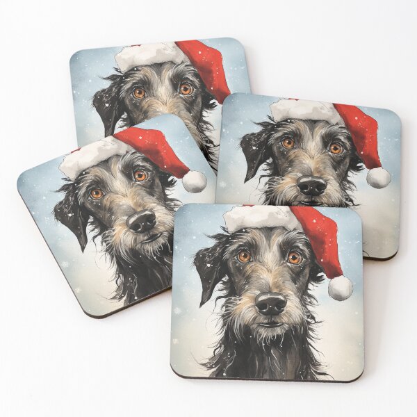 Item preview, A deerhound who thinks he's Santa Claus designed and sold by aghnadarragh.