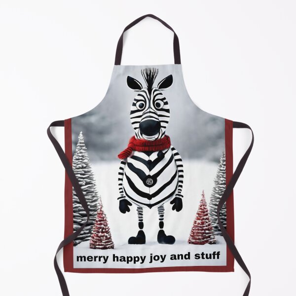 Item preview, merry happy joy and stuff zebra greetings designed and sold by ZebraKnees.