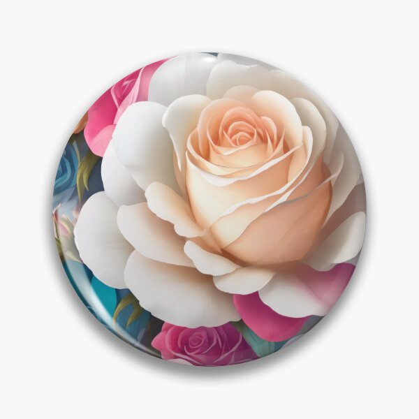 Item preview, Vibrant 3D Flower Sticker: Colorful Floral Fantasy in 4K Resolution (97) designed and sold by WASjourney.