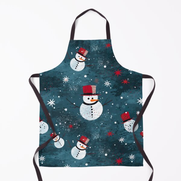 Aperçu de l'œuvre Snowmen Tiled Pattern créée et vendue par Yogimeister.