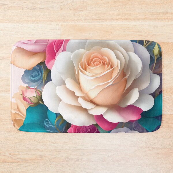 Item preview, Vibrant 3D Flower Sticker: Colorful Floral Fantasy in 4K Resolution (97) designed and sold by WASjourney.