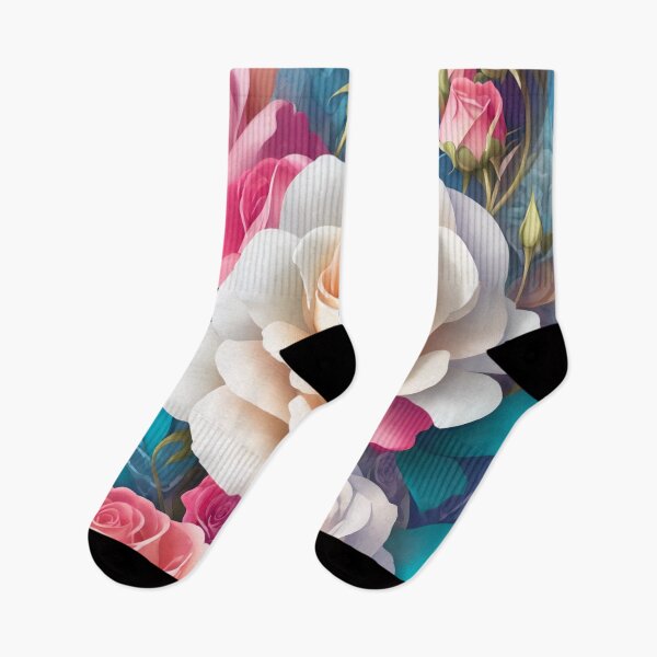 Item preview, Vibrant 3D Flower Sticker: Colorful Floral Fantasy in 4K Resolution (97) designed and sold by WASjourney.