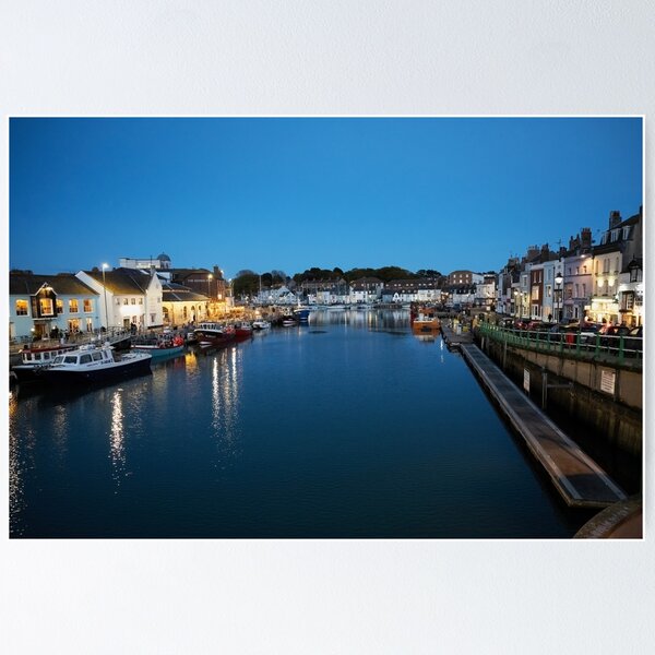 Item preview, Weymouth harbour at dusk designed and sold by Somerset-Bill.