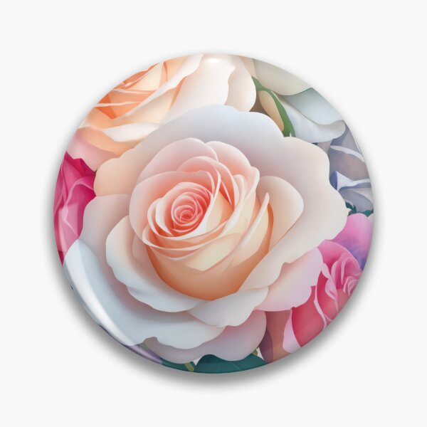 Item preview, Fantasy Flower Sticker: Vibrant 3D Floral Art in 4K Resolution (98) designed and sold by WASjourney.