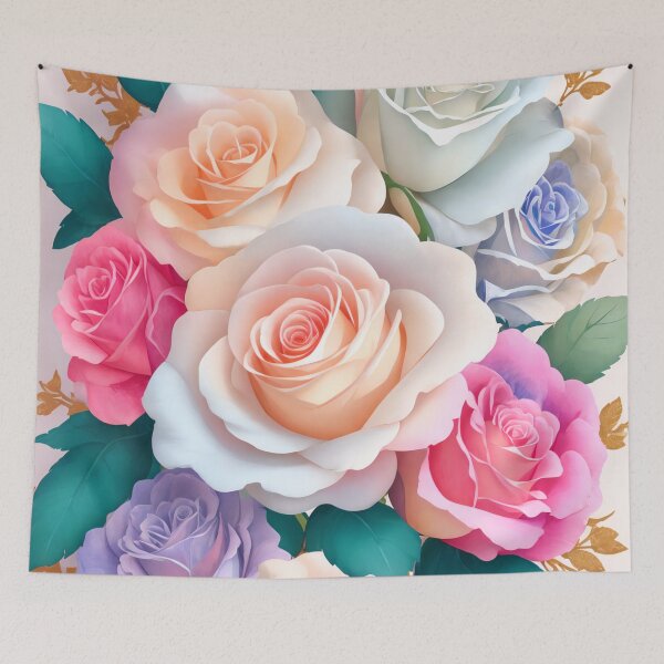 Item preview, Fantasy Flower Sticker: Vibrant 3D Floral Art in 4K Resolution (98) designed and sold by WASjourney.