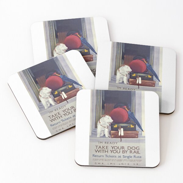 Item preview, Vintage take your dog by rail poster designed and sold by Random Railways.