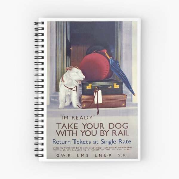 Item preview, Póster Vintage lleva a tu perro en tren. designed and sold by Random Railways.