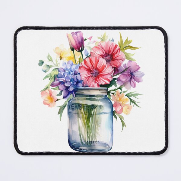 Item preview, Flowers in a Jar designed and sold by Sketch-Shack.