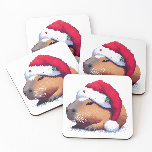 Item preview, christmas capybara designed and sold by Animalia-.
