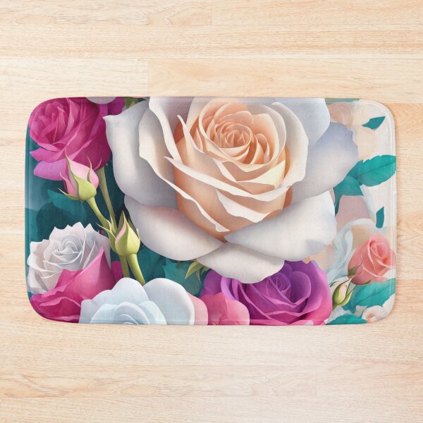 Item preview, Colorful 3D Flower Sticker: Vibrant Fantasy Floral Art in 4K (99) designed and sold by WASjourney.