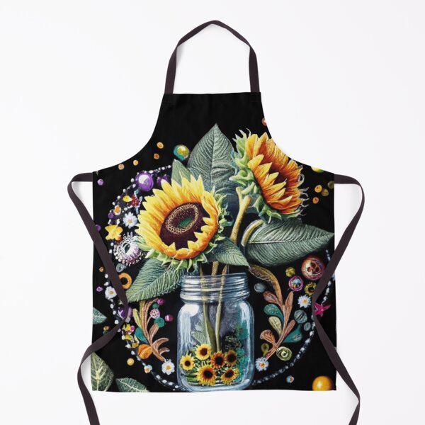 Item preview, Watercolor Sunflowers in a Jar yellow designed and sold by sadedream.