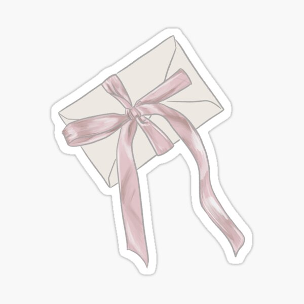 aesthetic coquette bow Sticker for Sale by str4wberryfae