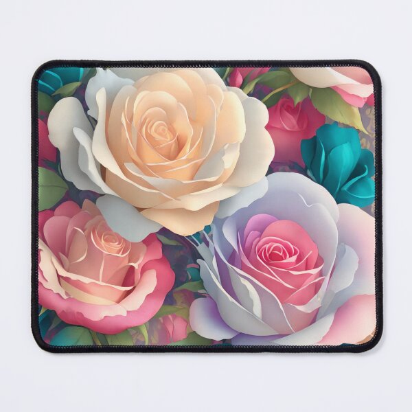 Item preview, Enchanting 3D Floral Sticker: Vibrant Fantasy Blooms in 4K Resolution (101) designed and sold by WASjourney.