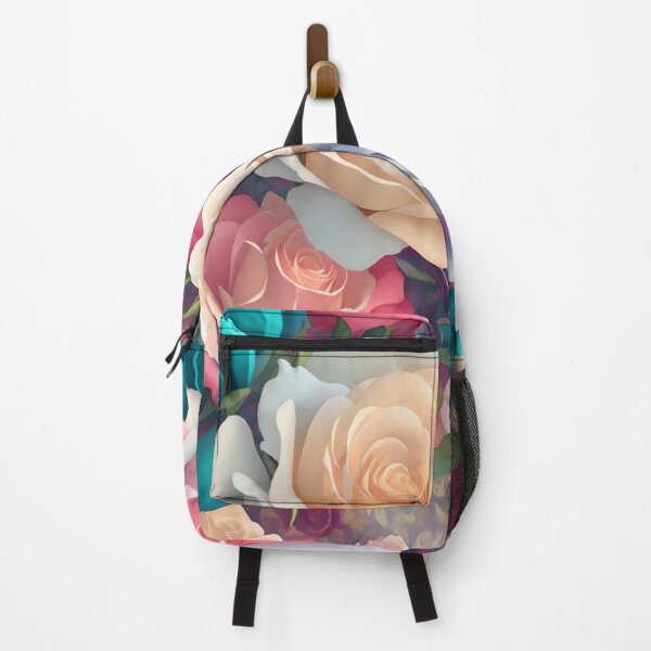 Item preview, Enchanting 3D Floral Sticker: Vibrant Fantasy Blooms in 4K Resolution (101) designed and sold by WASjourney.