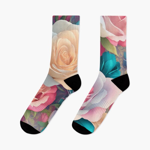 Item preview, Enchanting 3D Floral Sticker: Vibrant Fantasy Blooms in 4K Resolution (101) designed and sold by WASjourney.