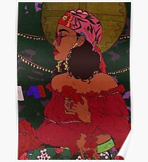 Rihanna Wild Thoughts Drawing Poster