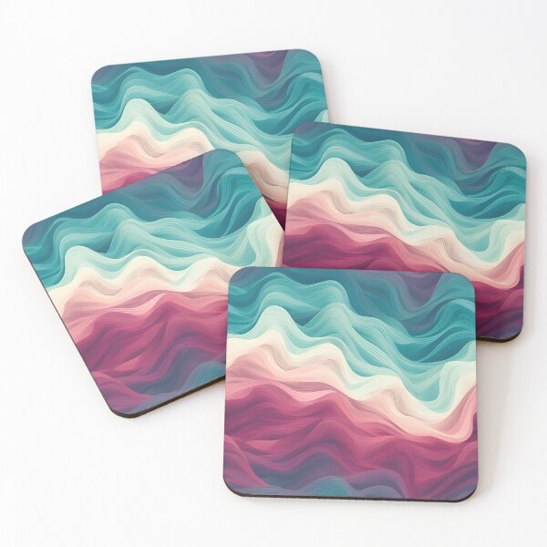 Item preview, Serenity in Wavy Pastel Hues designed and sold by VectorPlace.