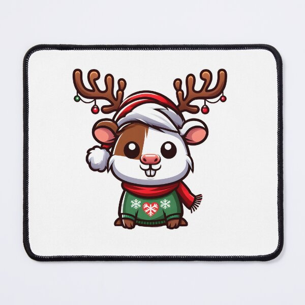Item preview, Guinea Pig Christmas Reindeer merry pigmas designed and sold by GalaxyGraffiti.