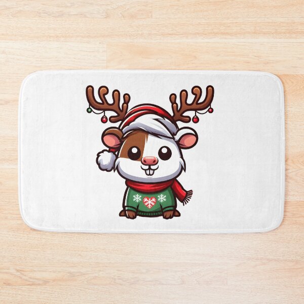 Item preview, Guinea Pig Christmas Reindeer merry pigmas designed and sold by GalaxyGraffiti.