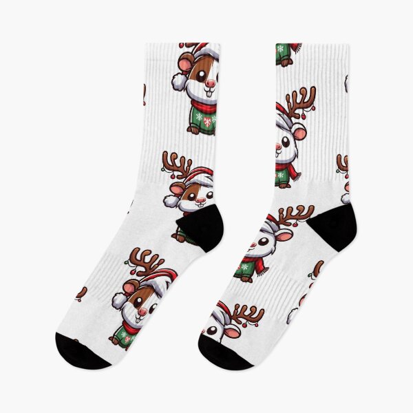 Item preview, Guinea Pig Christmas Reindeer merry pigmas designed and sold by GalaxyGraffiti.