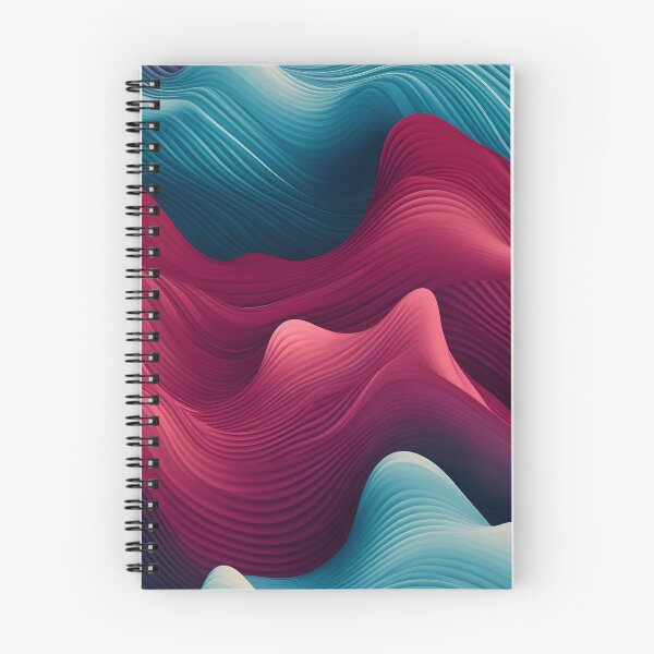 Item preview, Dynamic Rhythm in Crimson and Azure Waves designed and sold by VectorPlace.