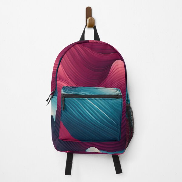 Item preview, Dynamic Rhythm in Crimson and Azure Waves designed and sold by VectorPlace.
