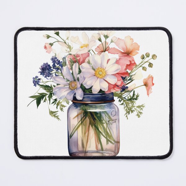 Item preview, Flowers in a Jar designed and sold by Sketch-Shack.
