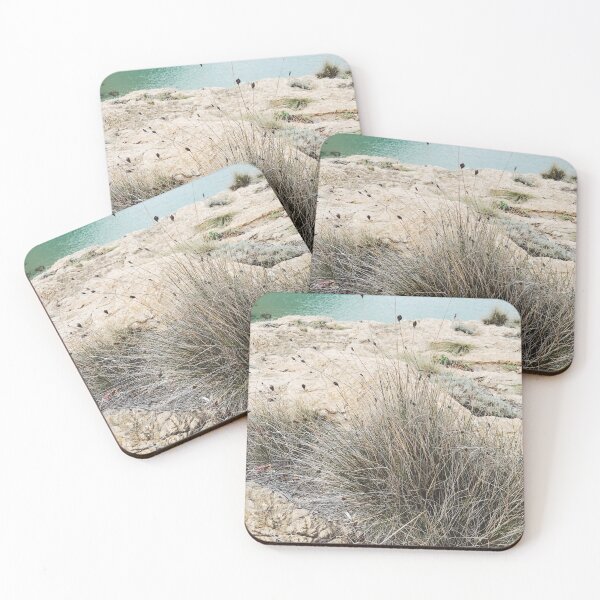 Item preview, Mediterranean  nature detail, dry grass on the sea shore designed and sold by igvee.