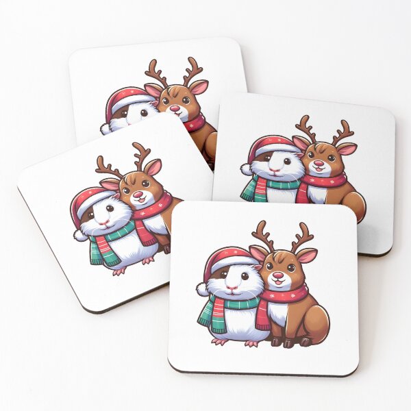 Item preview, Guinea Pig Christmas Reindeer merry pigmas designed and sold by GalaxyGraffiti.