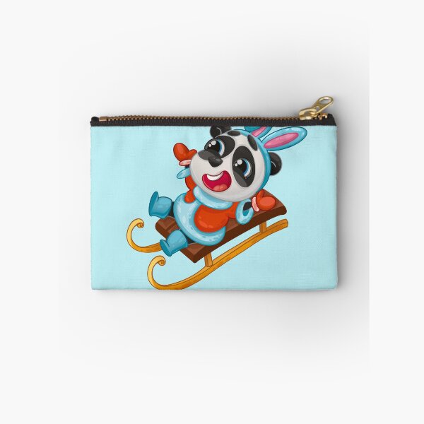 Item preview, A panda on a sled in a rabbit costume designed and sold by Folomkina-store.
