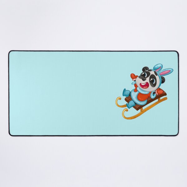 Item preview, A panda on a sled in a rabbit costume designed and sold by Folomkina-store.