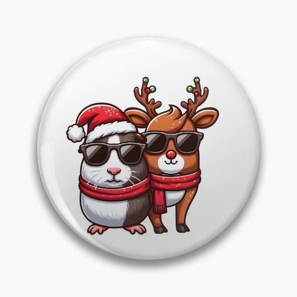 Item preview, Guinea Pig Christmas Reindeer merry pigmas designed and sold by GalaxyGraffiti.