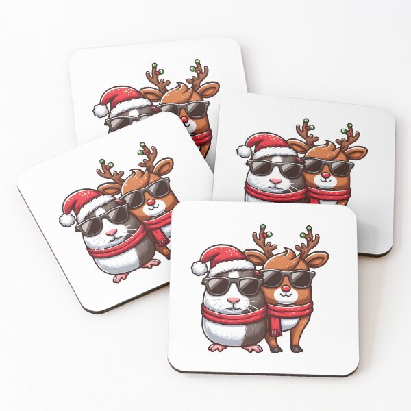 Item preview, Guinea Pig Christmas Reindeer merry pigmas designed and sold by GalaxyGraffiti.